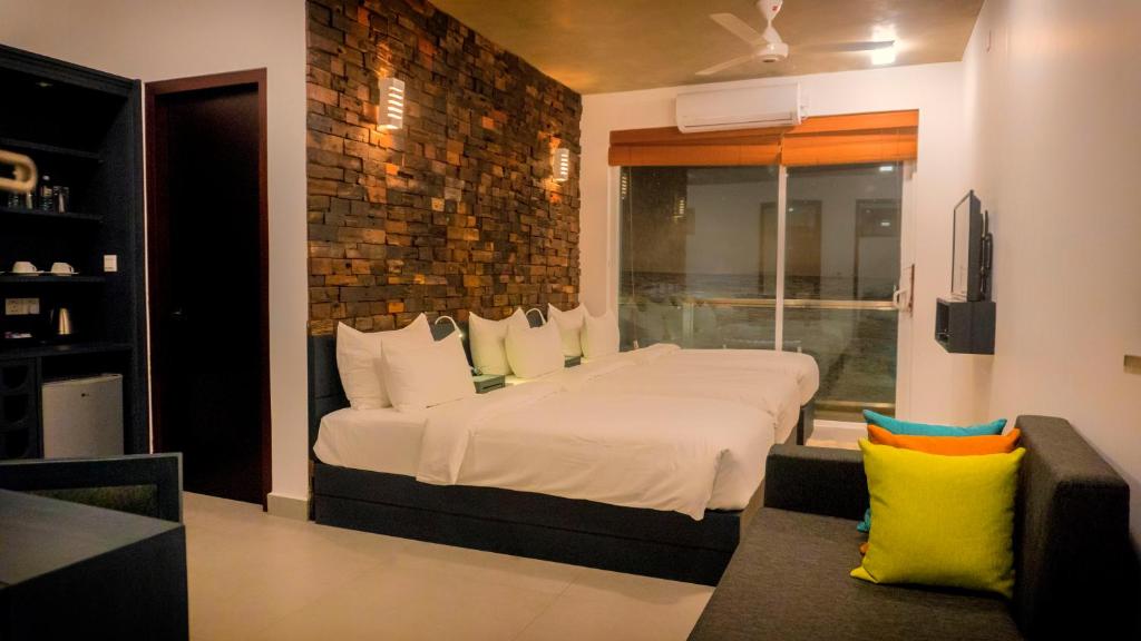 Postel nebo postele na pokoji v ubytování Hotel Sico