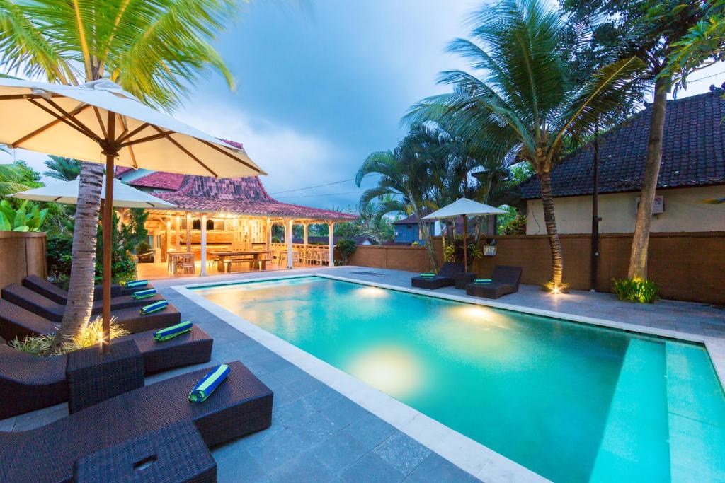 Bazén v ubytování Alamdini Resort Ubud nebo v jeho okolí