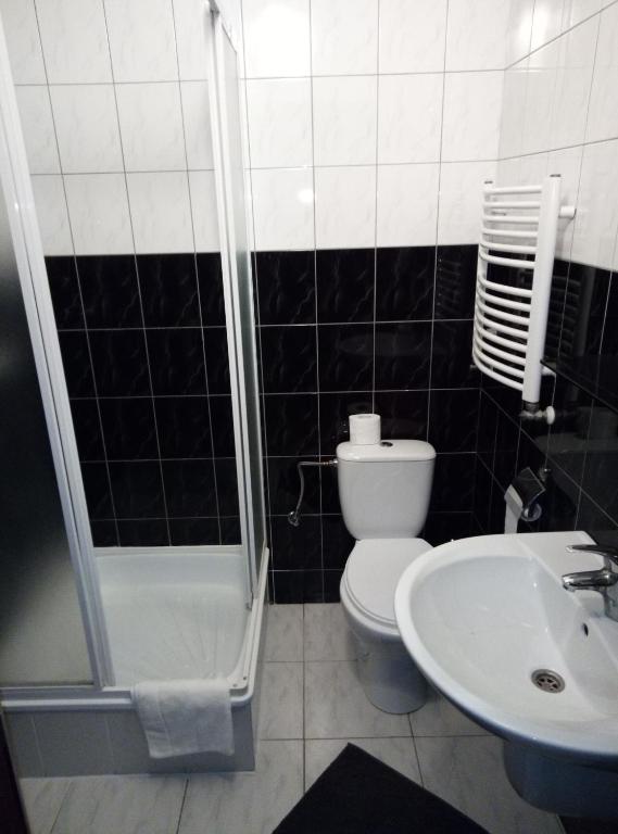 Koupelna v ubytování Sosnowe Zacisze Barszczewo