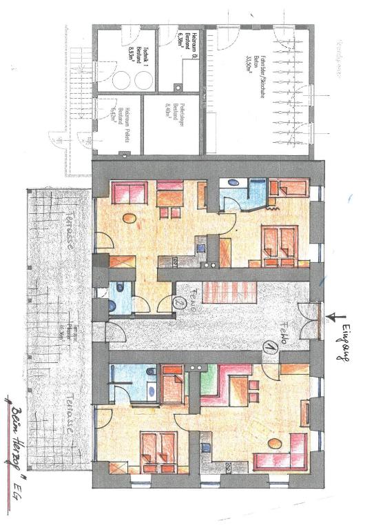 Půdorys ubytování Hotel Brunnwirt