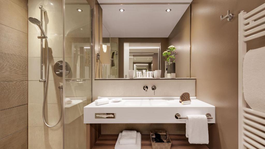 Koupelna v ubytování Hotel Stadt Lörrach