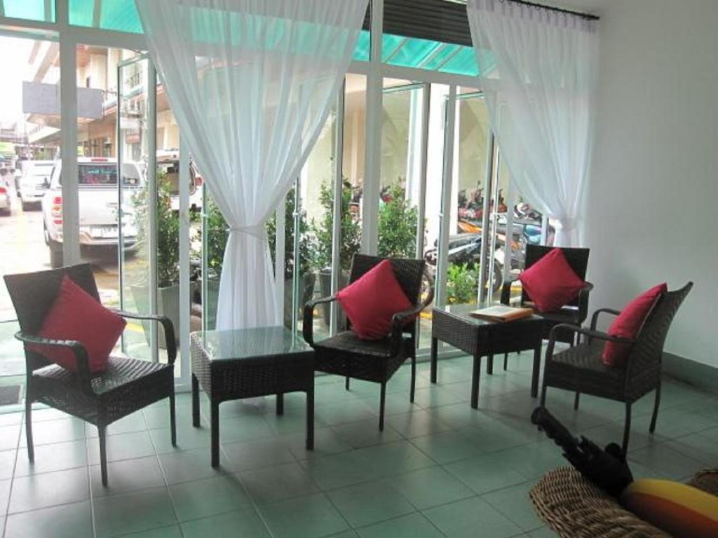 Posezení v ubytování Hacienda Phuket