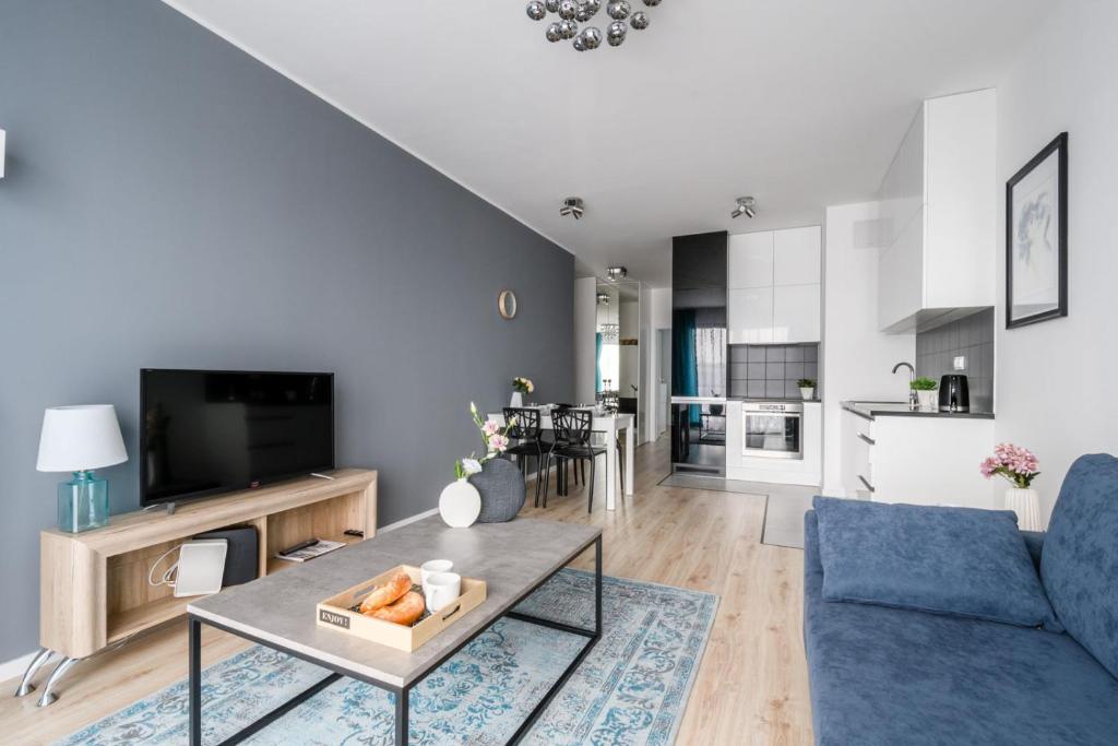 Kuchyňa alebo kuchynka v ubytovaní Konstruktorska P&O Serviced Apartments