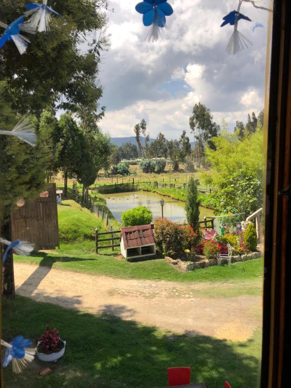 Zahrada ubytování CABAÑAS VILLA INES DE SUESCA