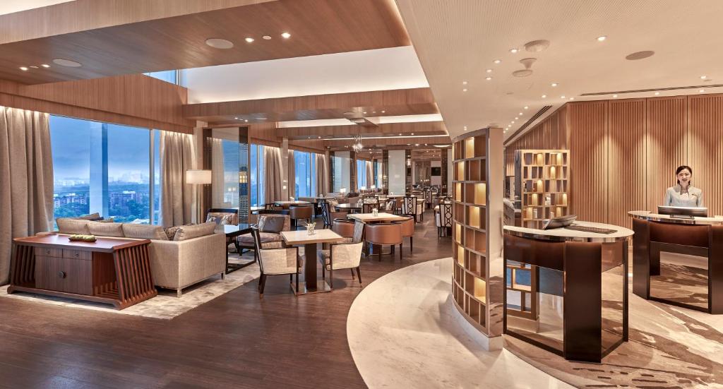 Posezení v ubytování Shangri-La Singapore