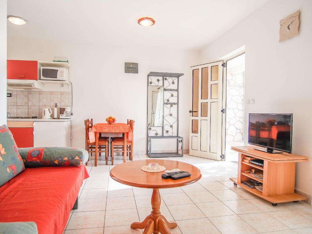 Kuchyň nebo kuchyňský kout v ubytování Apartments Dirk