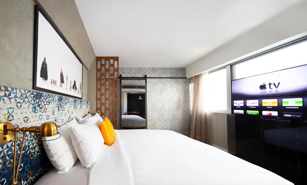 Katil atau katil-katil dalam bilik di Ovolo Central