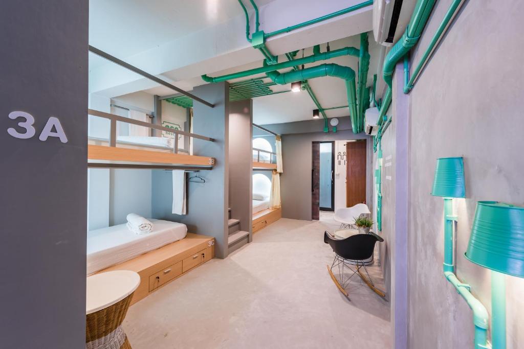Postel nebo postele na pokoji v ubytování Eco Hostel