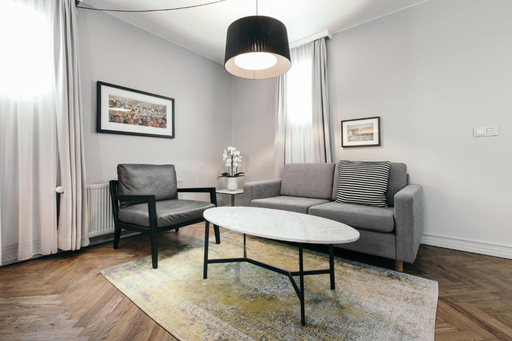 Posezení v ubytování Apótek Hotel Reykjavík by Keahotels