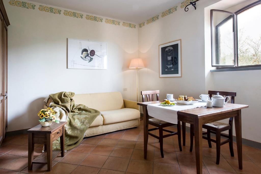 Posezení v ubytování B&B Ponte a Nappo San Gimignano
