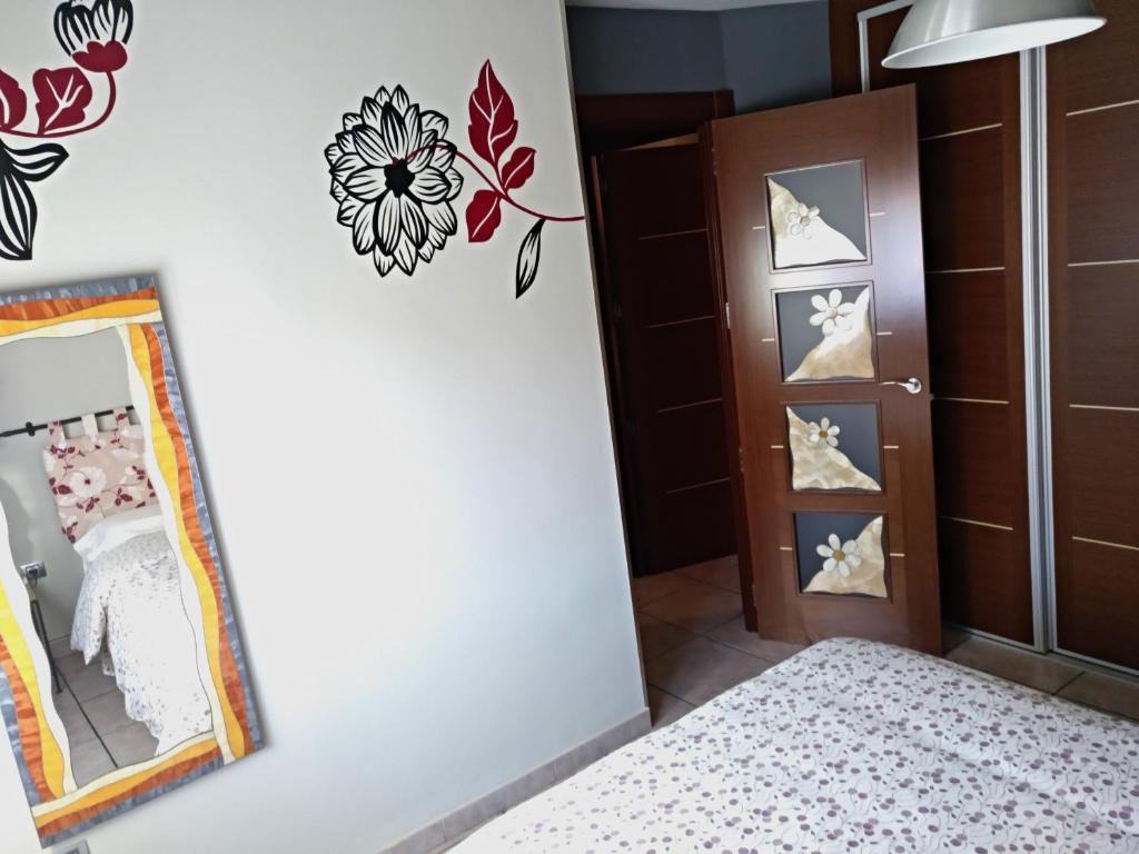 Postel nebo postele na pokoji v ubytování Piso La Torre