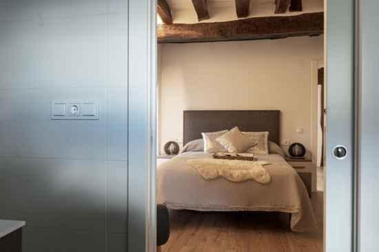 Cama o camas de una habitación en Mercedes Etxea