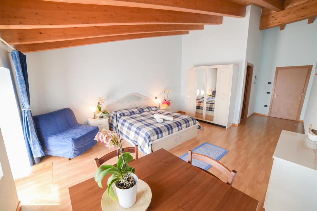 Postel nebo postele na pokoji v ubytování Agriturismo la Preara