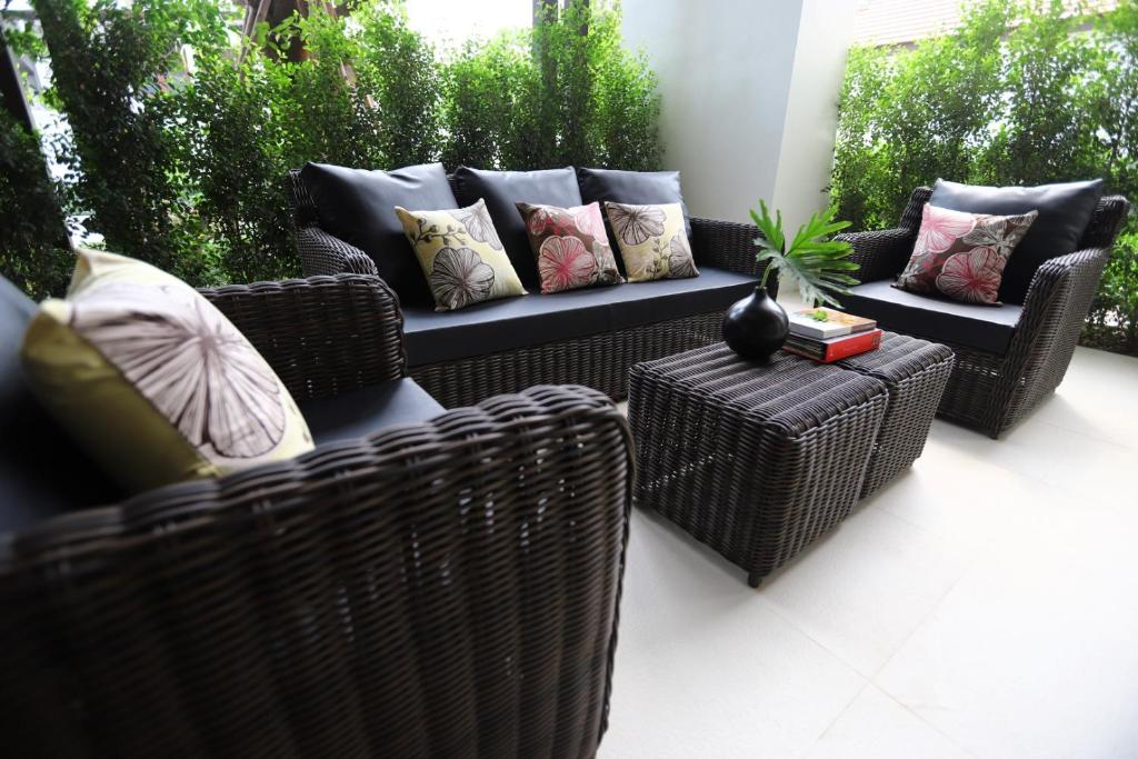 Posezení v ubytování Double Tree Residence
