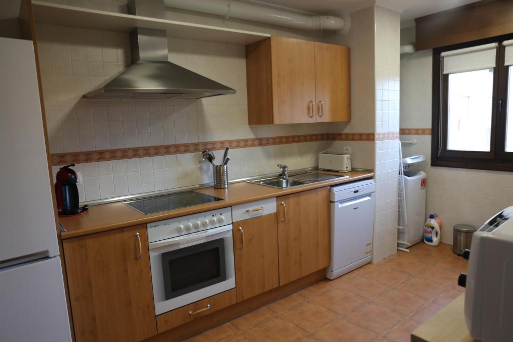 Kuchyň nebo kuchyňský kout v ubytování Apartamentos Campo de Golf