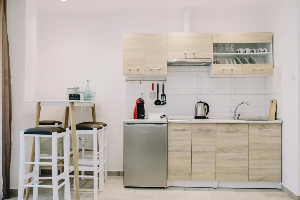Kuchyňa alebo kuchynka v ubytovaní Exit Apartments