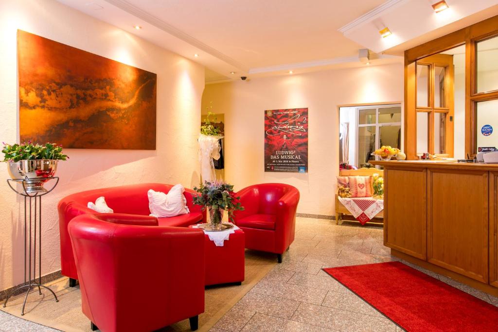 Posezení v ubytování CityHotel Kempten