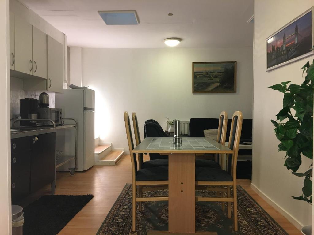 Kuchyň nebo kuchyňský kout v ubytování Padborg Hotel