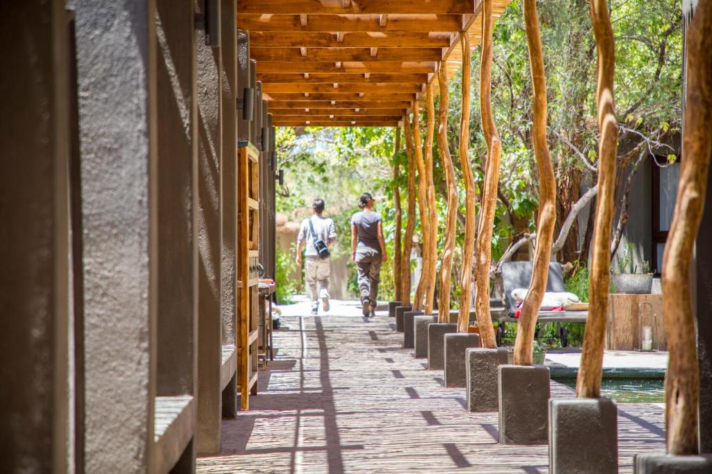 Um jardim no exterior de Hotel Desertica