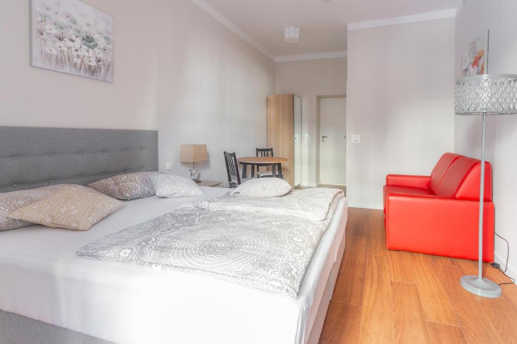 Uma cama ou camas num quarto em Babel Hostel, Dworzec PKP, Rynek