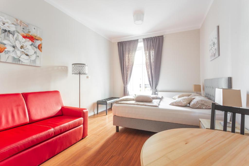 Uma área de estar em Babel Hostel, Dworzec PKP, Rynek