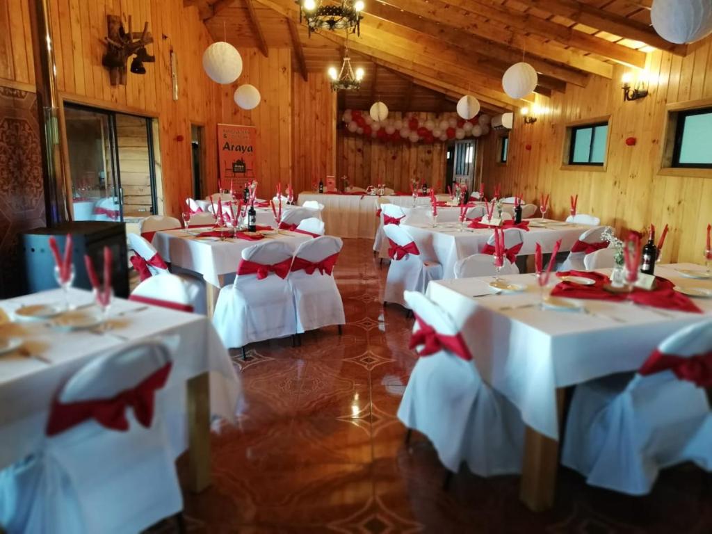 Restaurace v ubytování Apart hotel Puchaley Lafquen