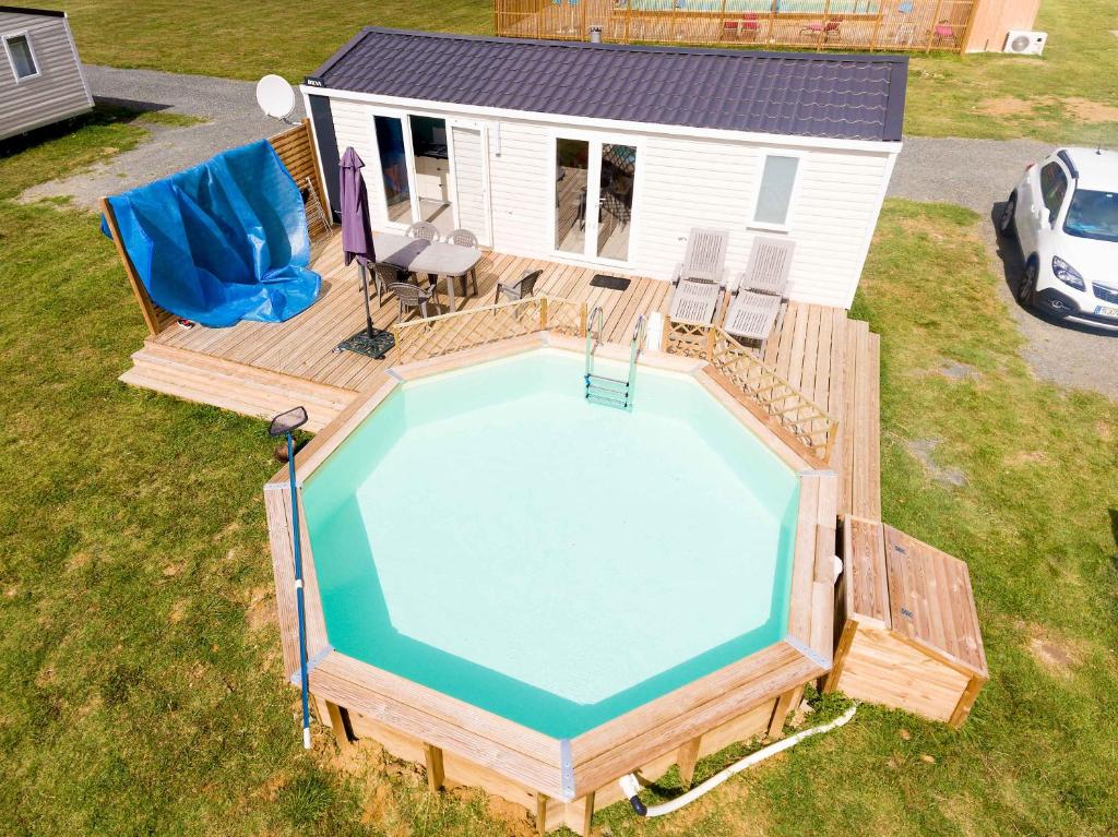 Camping Le Cardinal - Mobile Home With Individual Swimming Pool