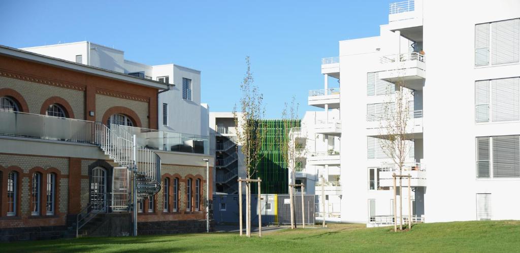 Budova, kde se aparthotel nachází