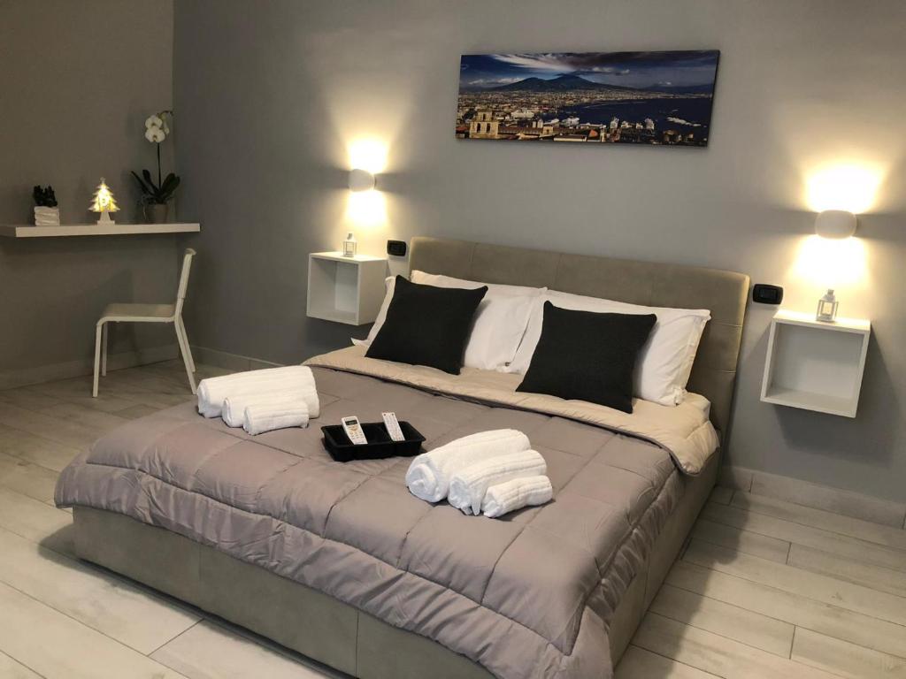 Postel nebo postele na pokoji v ubytování B&B Belvedere Partenopeo