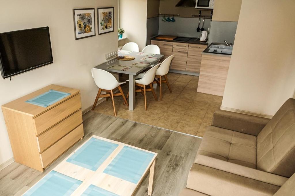 Kuchyňa alebo kuchynka v ubytovaní Apartament Jedynka
