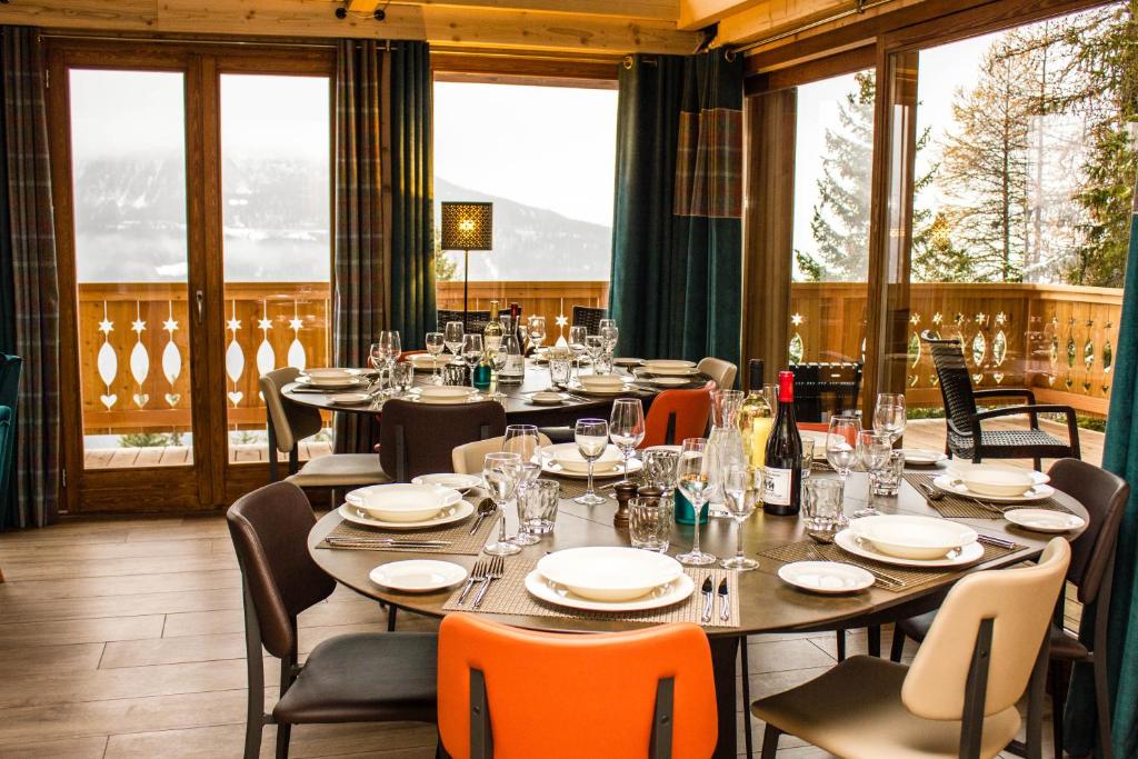 Restaurace v ubytování Chalet l’Aiglon