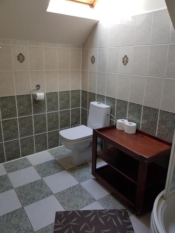 Kúpeľňa v ubytovaní Siedlisko Ostropest Karbowskie 9a