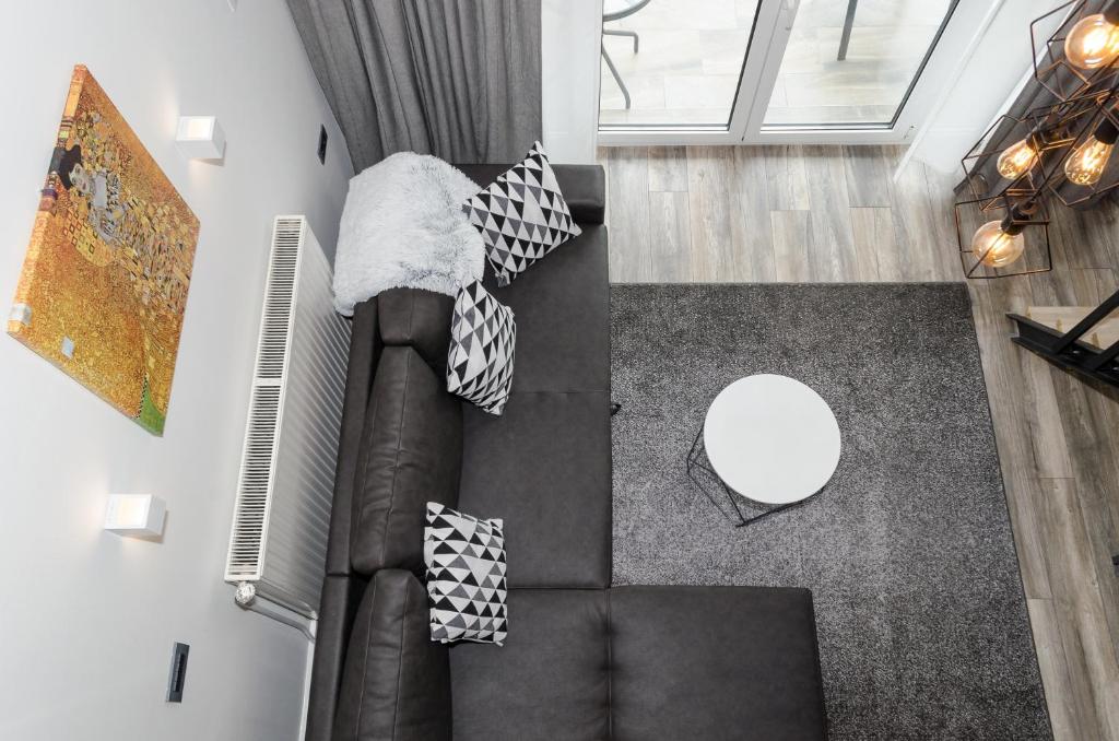 Posedenie v ubytovaní Grey apartment Zagreb