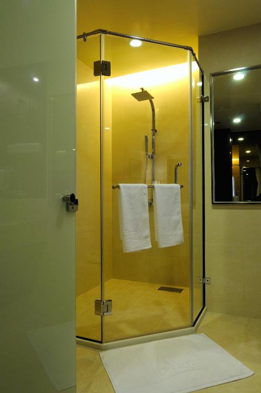 Koupelna v ubytování Hai Yue Hotel