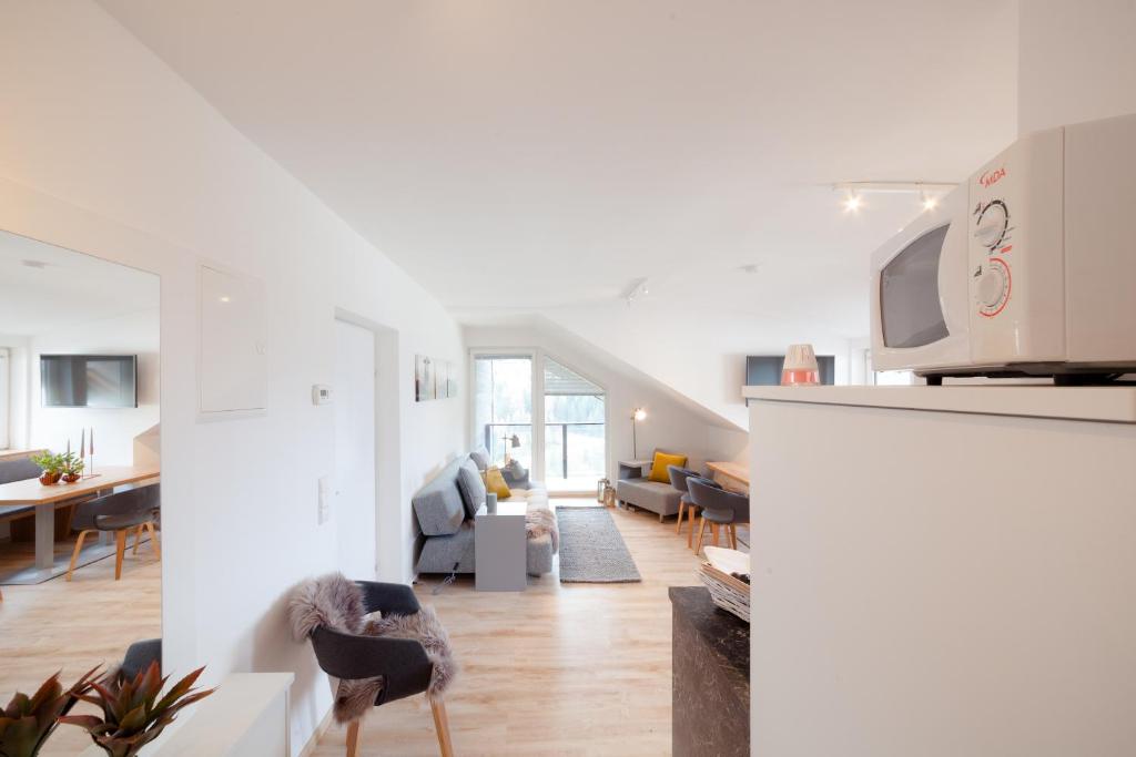Kuchyňa alebo kuchynka v ubytovaní Apartment Bergkristall