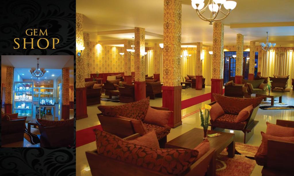 Posezení v ubytování The Queensburry City Hotel
