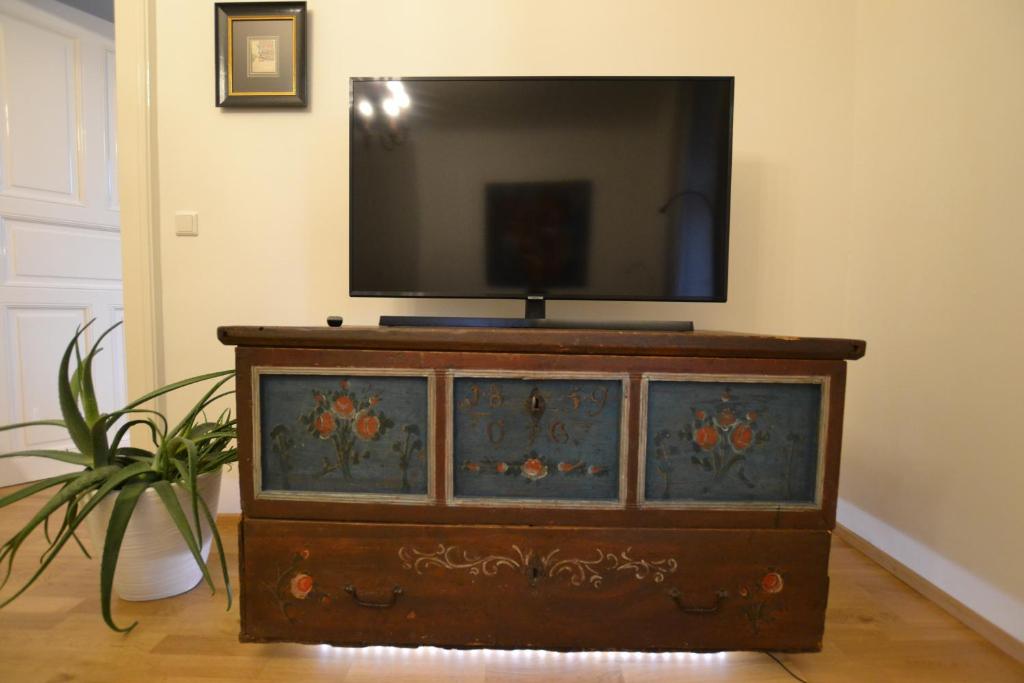 Televisyen dan/atau pusat hiburan di Apartment Graz-Ulrichsbrunn, free parking