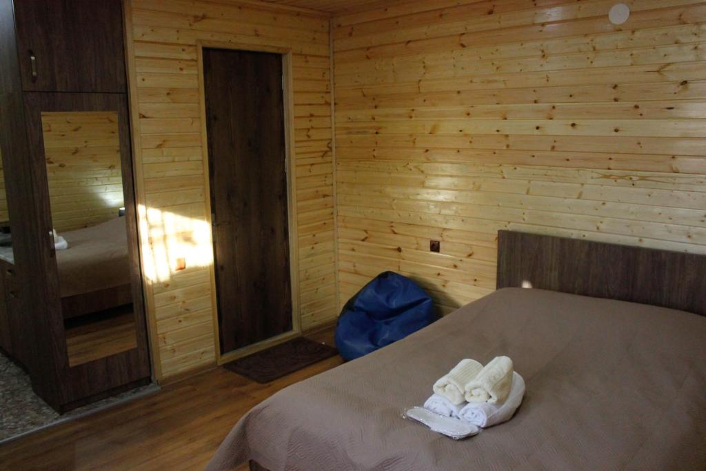 Postel nebo postele na pokoji v ubytování Oasis Mtskheta