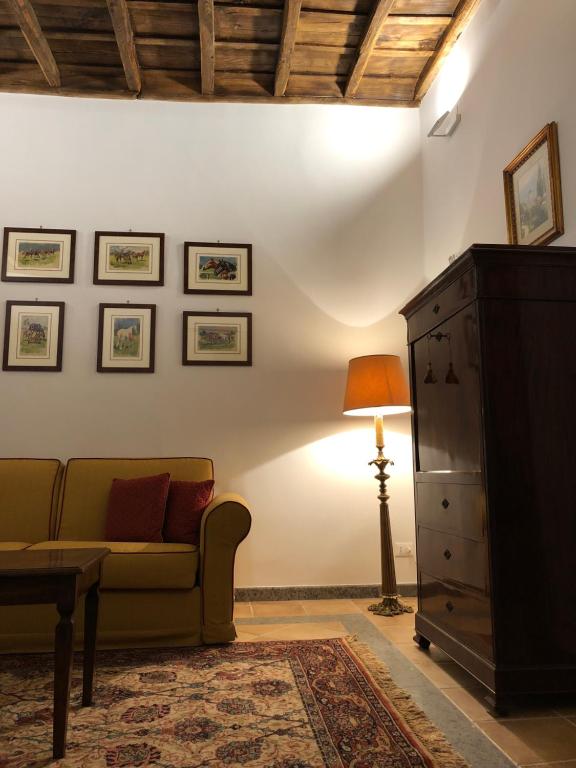 Posezení v ubytování Il Rifugio del Cavaliere