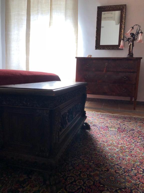 Postel nebo postele na pokoji v ubytování Il Rifugio del Cavaliere