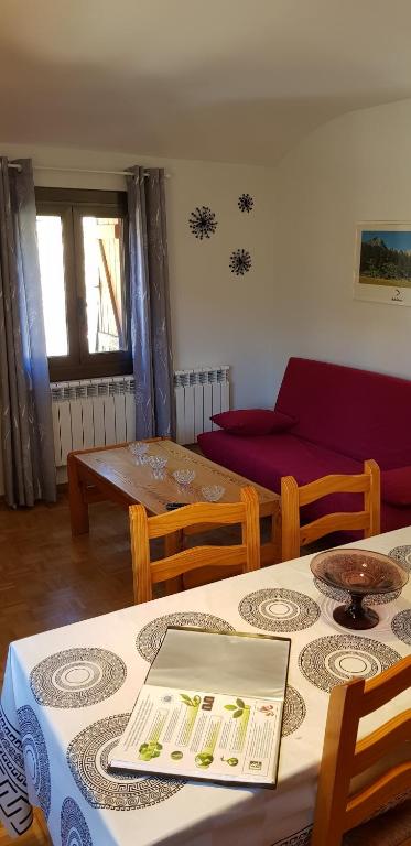 Posezení v ubytování Soldeu Paradis Soldeu