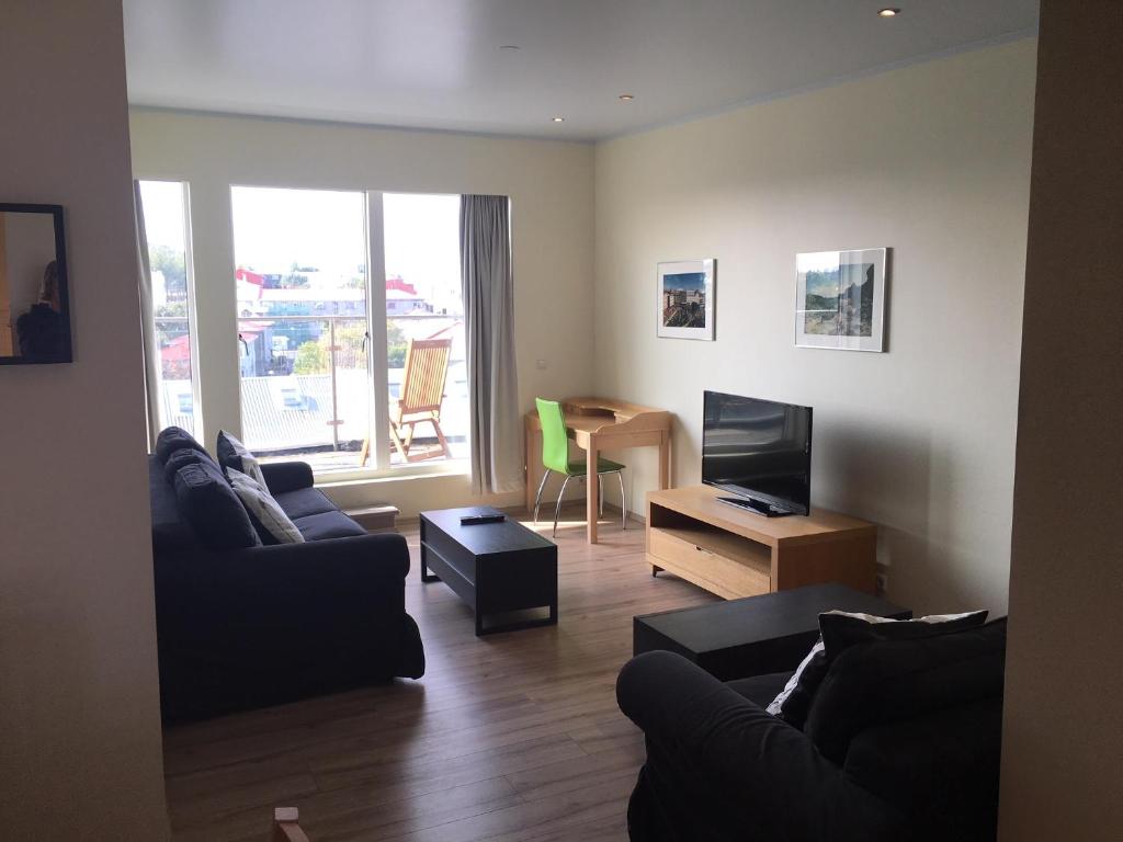 Posezení v ubytování Downtown Reykjavík Apartments