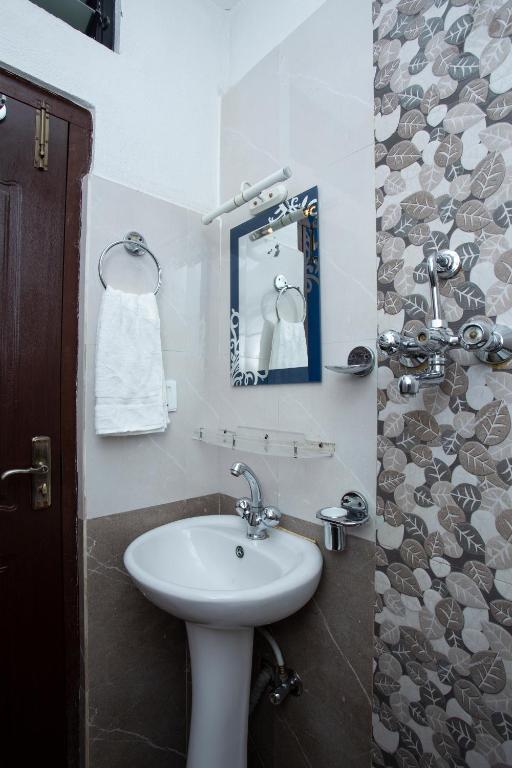 Koupelna v ubytování Kathmandu Boutique Hotel