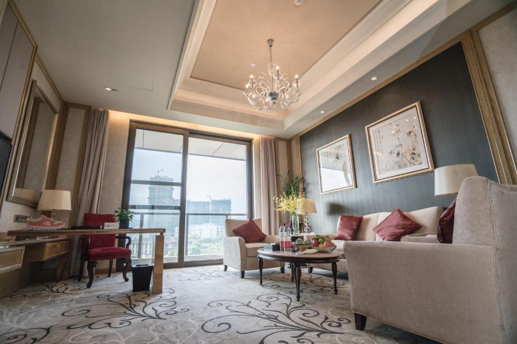 Posezení v ubytování C&D Hotel Fuzhou
