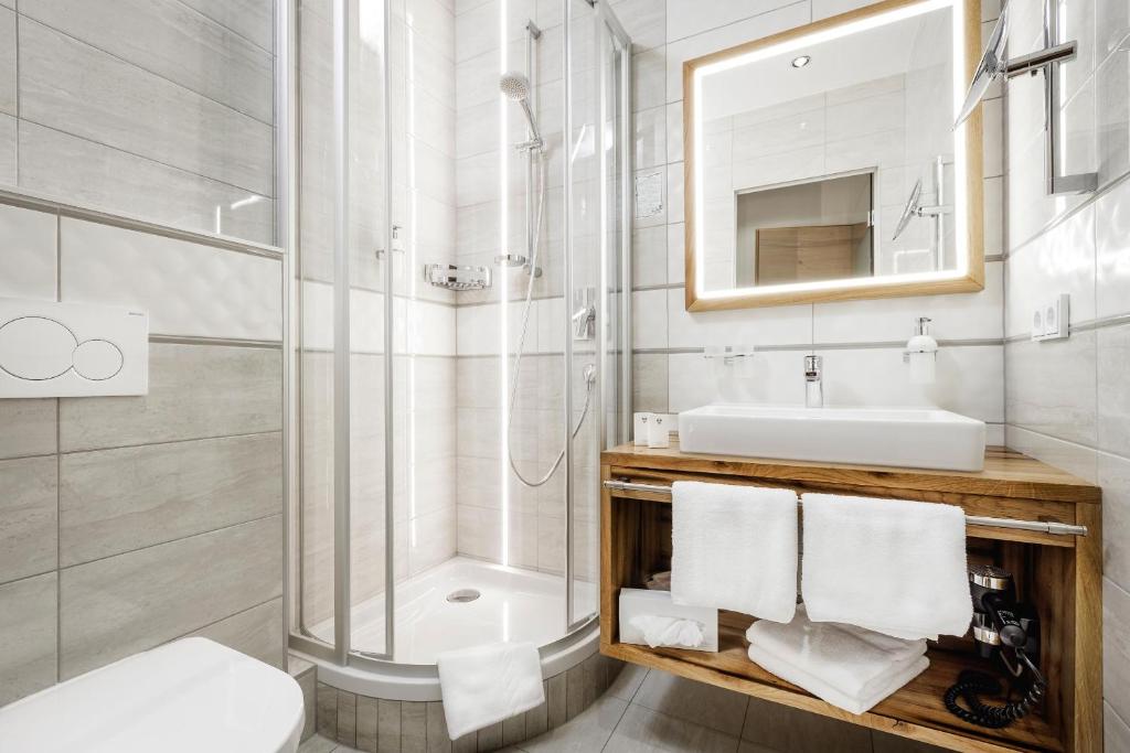 Kúpeľňa v ubytovaní Alpinlounge Rätia Appartements