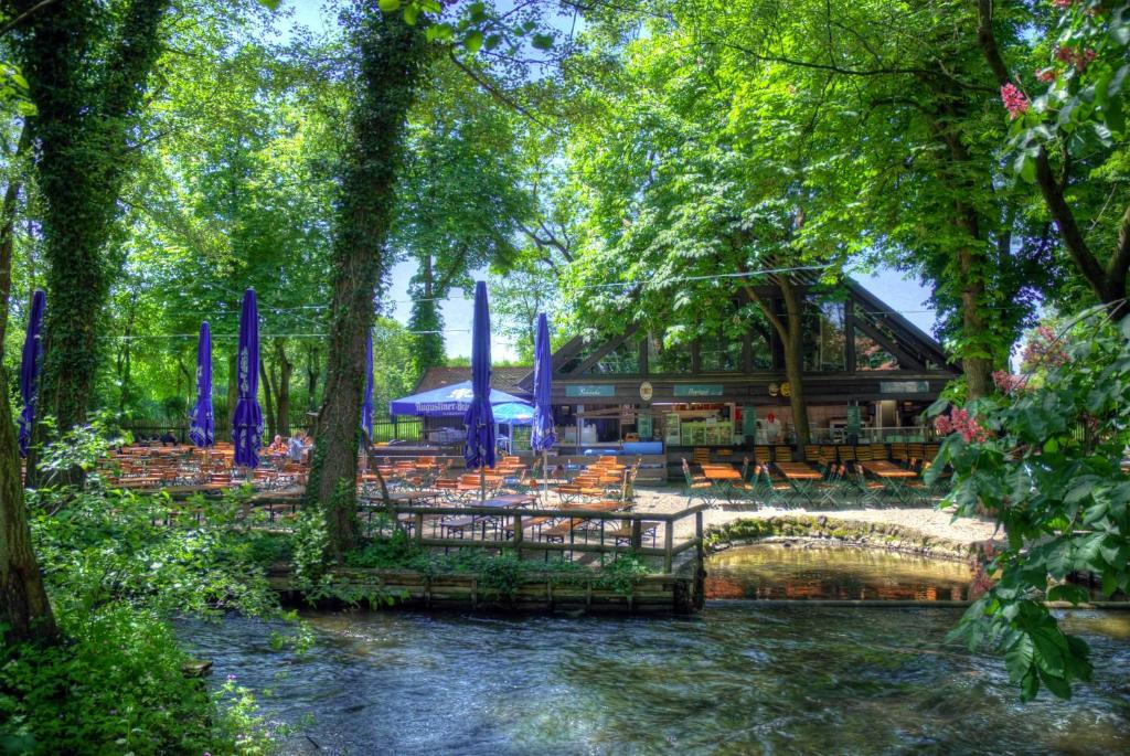 Zahrada ubytování InselMühle