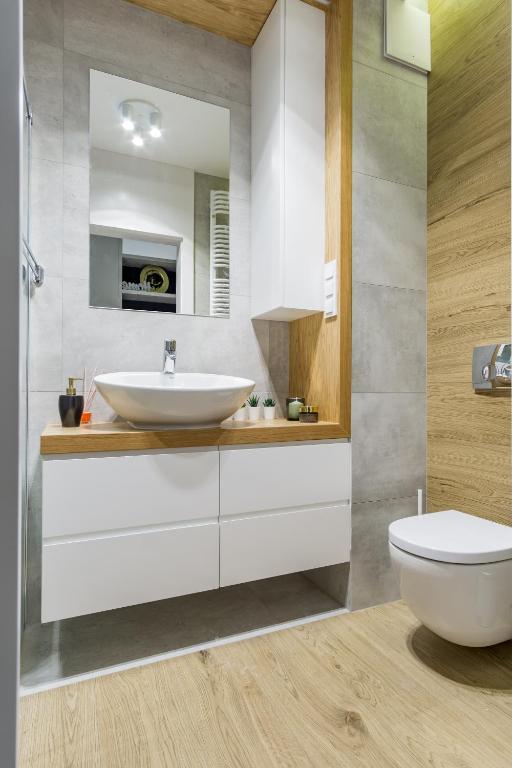 Koupelna v ubytování Mennica Residence Chic Apartment