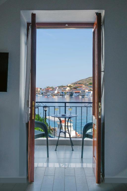 Balkón nebo terasa v ubytování Aegean View Villas