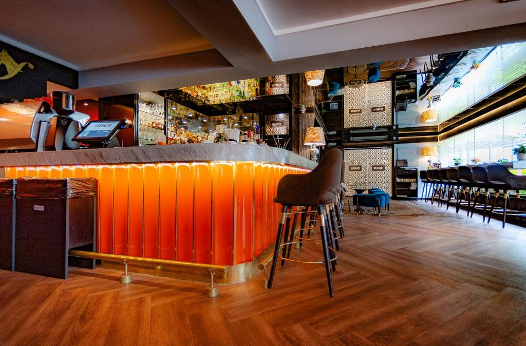 Lounge nebo bar v ubytování Roosevelt Hotel & Suites