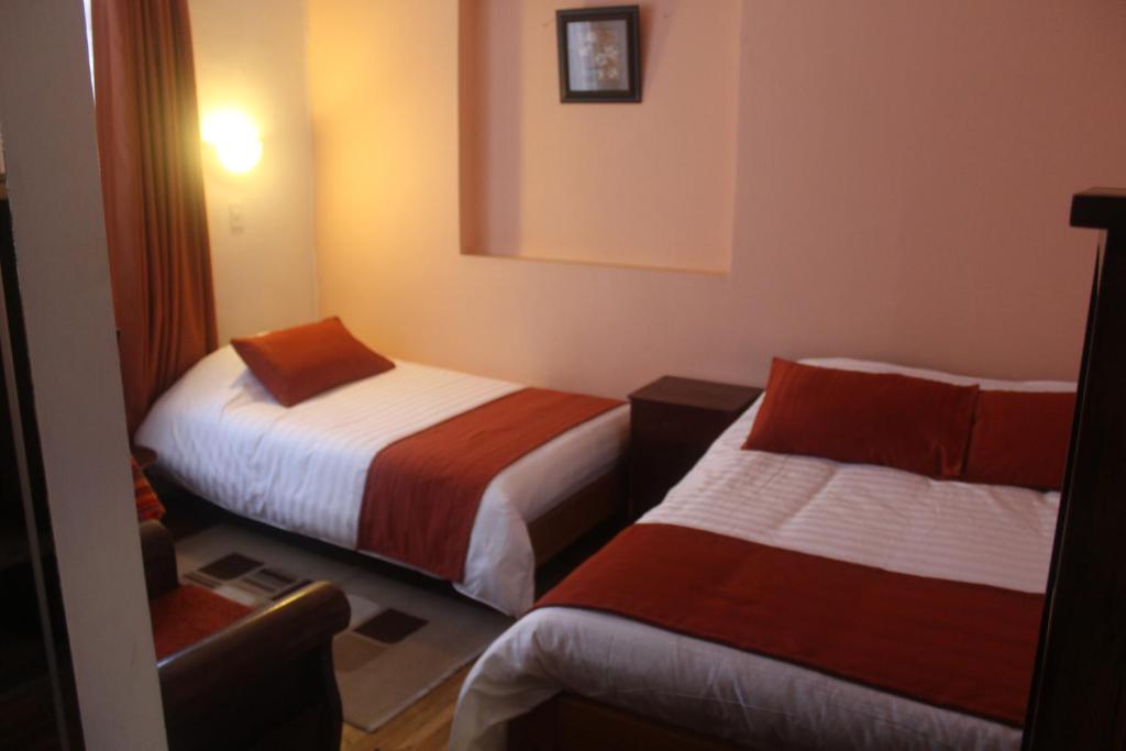 Postel nebo postele na pokoji v ubytování Hotel Andino